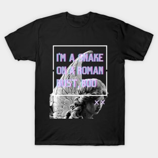 Snake on a Roman Bust T-Shirt